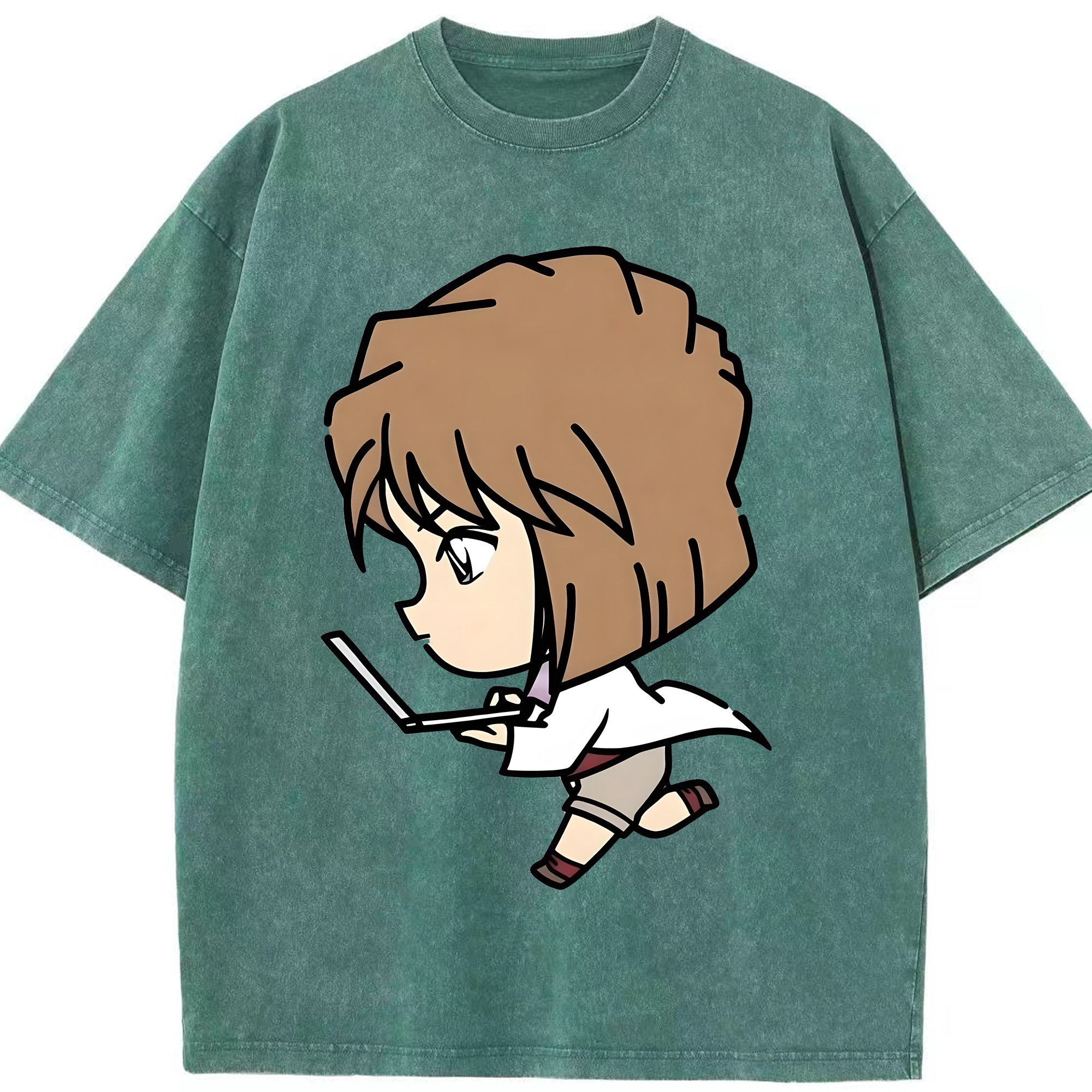（画像用） 名探偵コナン 灰原 哀 はいばら あい Detective Conan Anita Hailey、Vi Graythorn Haibara Ai 綿100% ヴィンテージ風 半袖Tシャツ（フロントプリント）